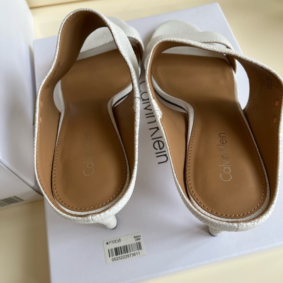 Calvin Klein Metallic Leather Footwear. - Picture 5 of 5